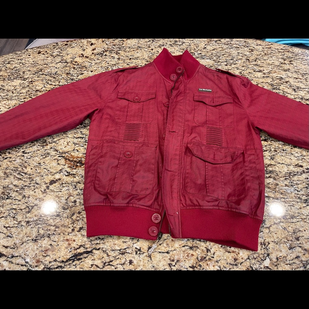 Very nice burgundy jacket for sale!!